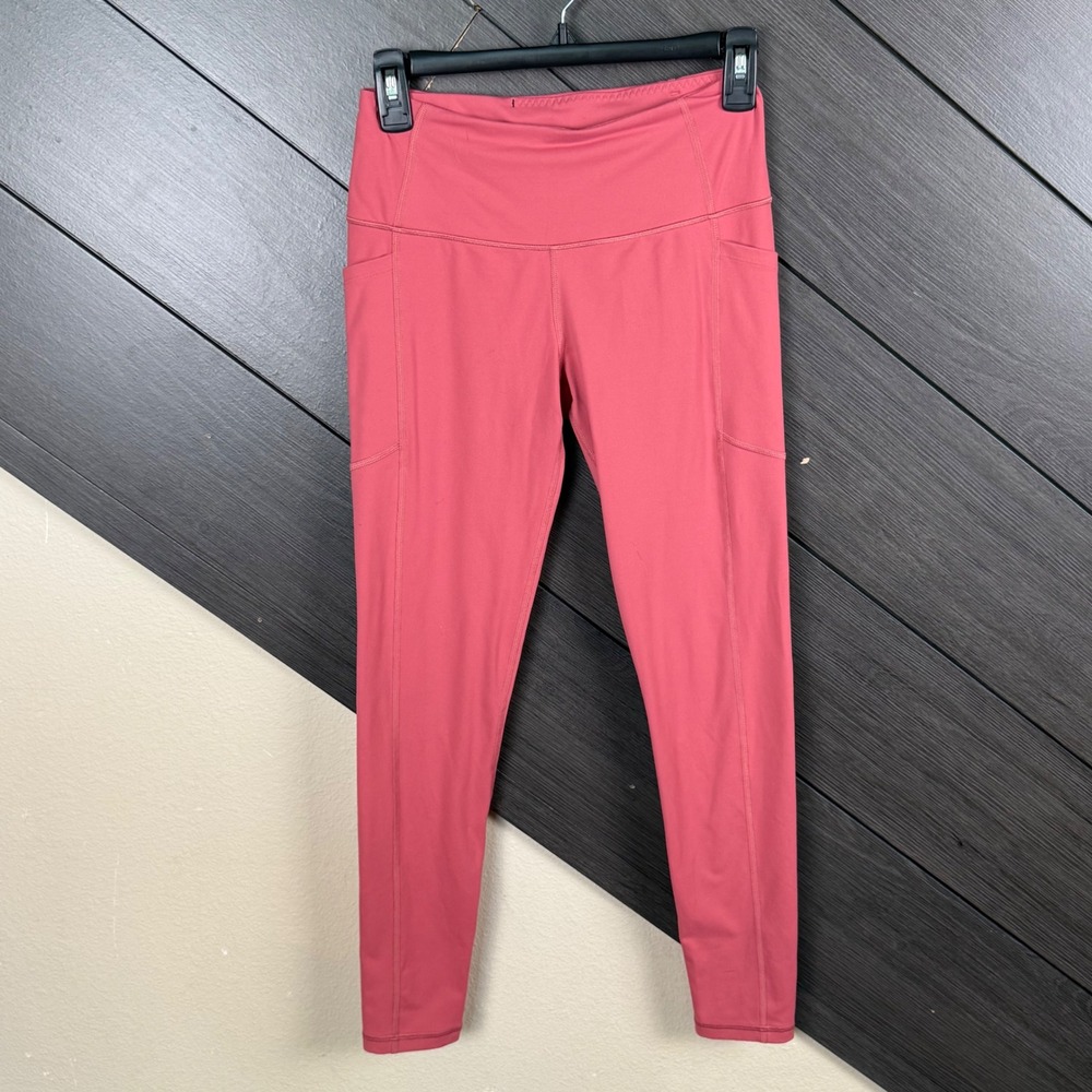 Victoria Sport Knockout Women's Small Pink High Rise Pocket Leggings 7/8 27"